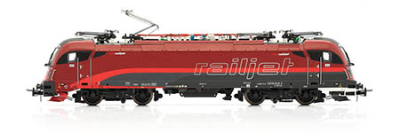 095-JC19702 - H0 - Elektrolok Rh 1216 Taurus Railjet DANI, ÖBB, Ep. VI - AC - Digital, Sound
